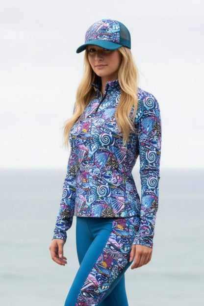 FisheWear Enchanted Grayling Abstract Trucker Hat