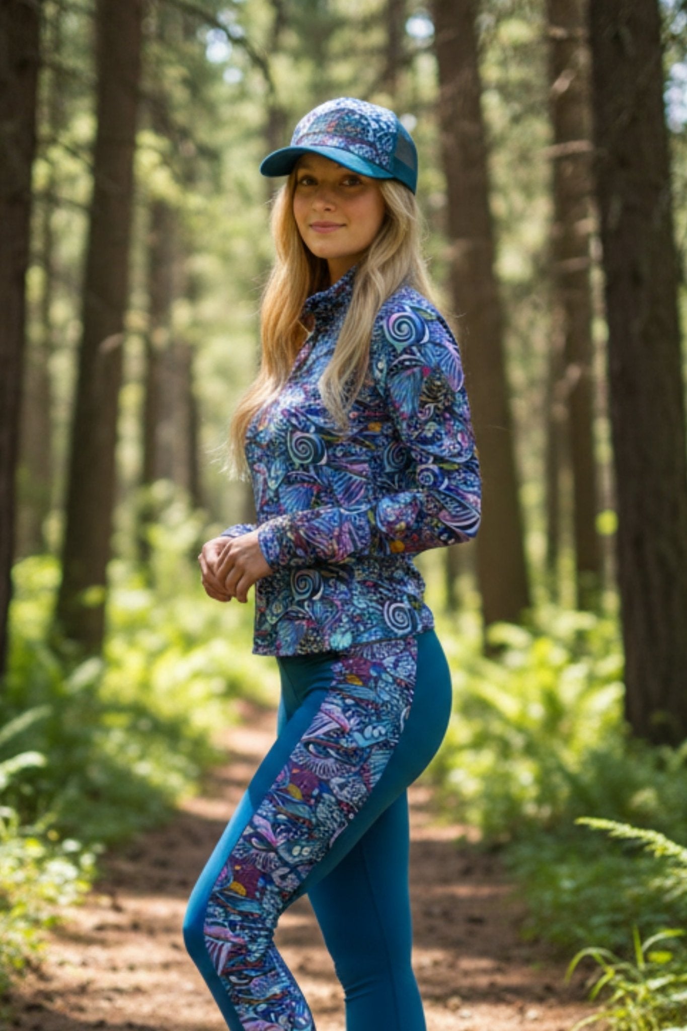 FisheWear Enchanted Grayling Abstract Trucker Hat