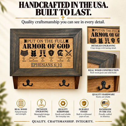 Bellewood Designs - Hidden Gun Cabinet Put On The Full Armor Of God