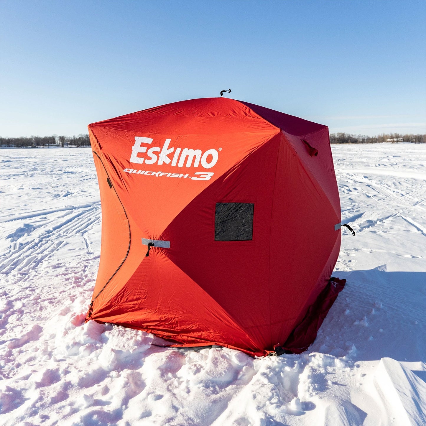 Eskimo QuickFish 3 Portable 3 - Person Pop Up Ice Fishing Shanty Shack, (2 Pack) - Angler's Pro Tackle & Outdoors