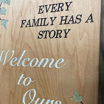 Bellewood Designs - Wooden Gun Safe Wall Mountable Decoration Every Family Has a Story Welcome to Ours …