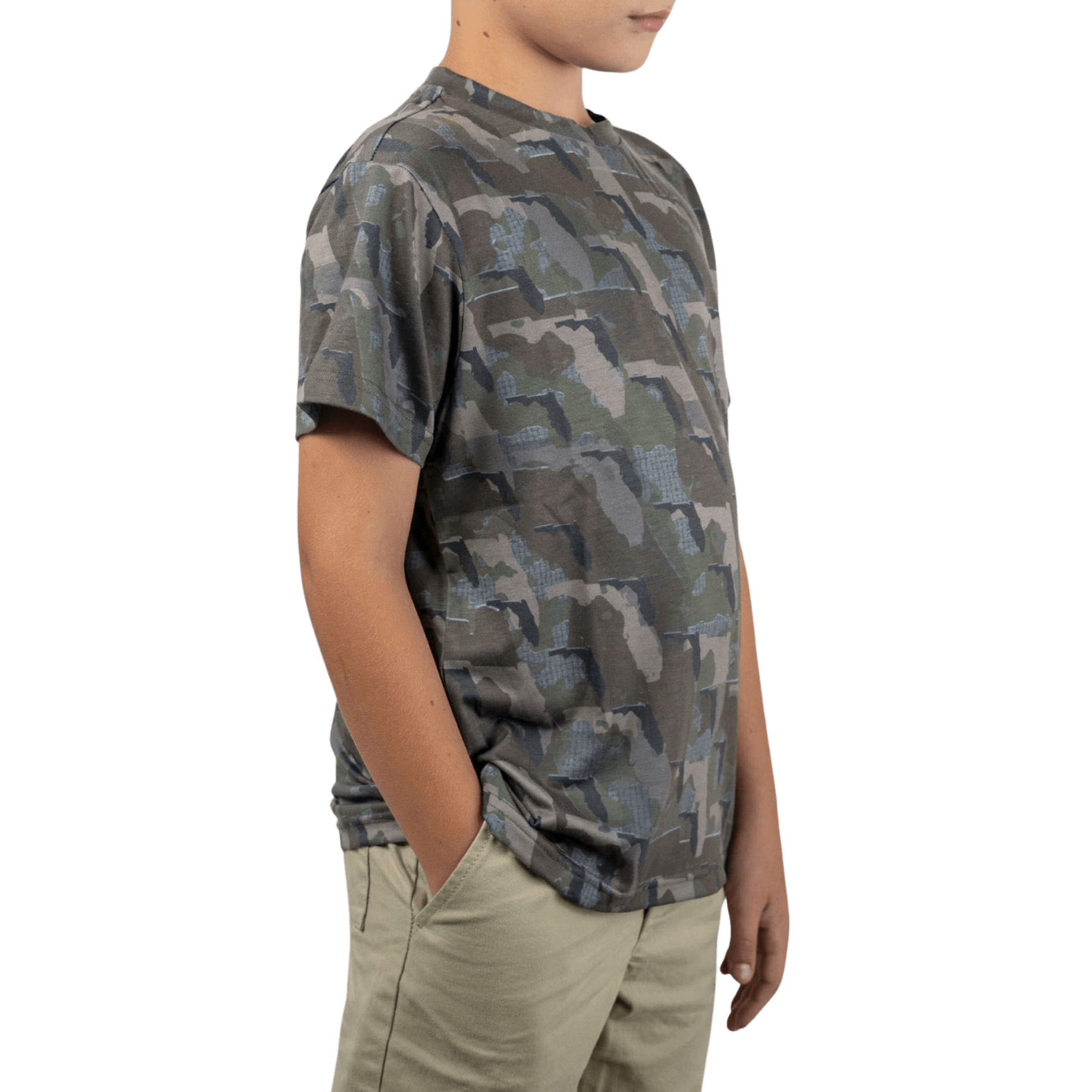 Everyday Outdoors Florida Camo - Kids Short Sleeve Shirt - Angler's Pro Tackle & Outdoors