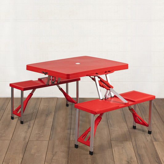 Picnic Time Picnic Table Portable Folding Table with Seats