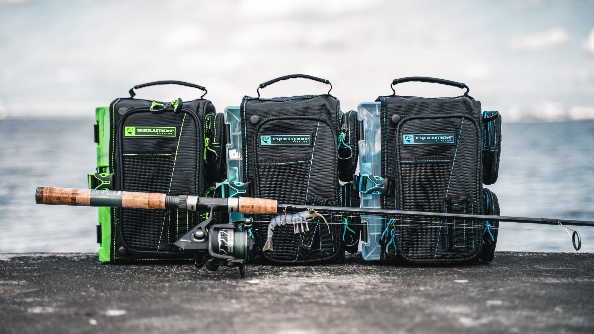 Evolution Fishing Drift Tackle Sling Blue Angler's Pro Tackle