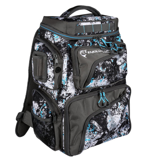 Evolution Fishing Largemouth 3600 Tackle Backpack - Quartz Blue - Angler's Pro Tackle & Outdoors