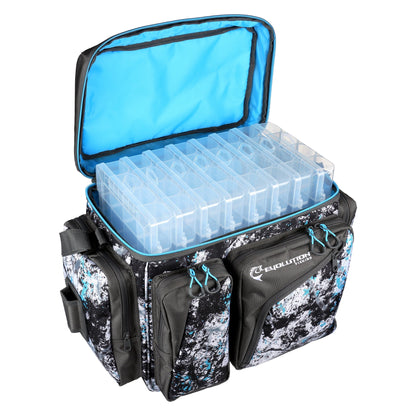 Evolution Fishing Largemouth XL 3700 Tackle Bag - Quartz Blue - Angler's Pro Tackle & Outdoors