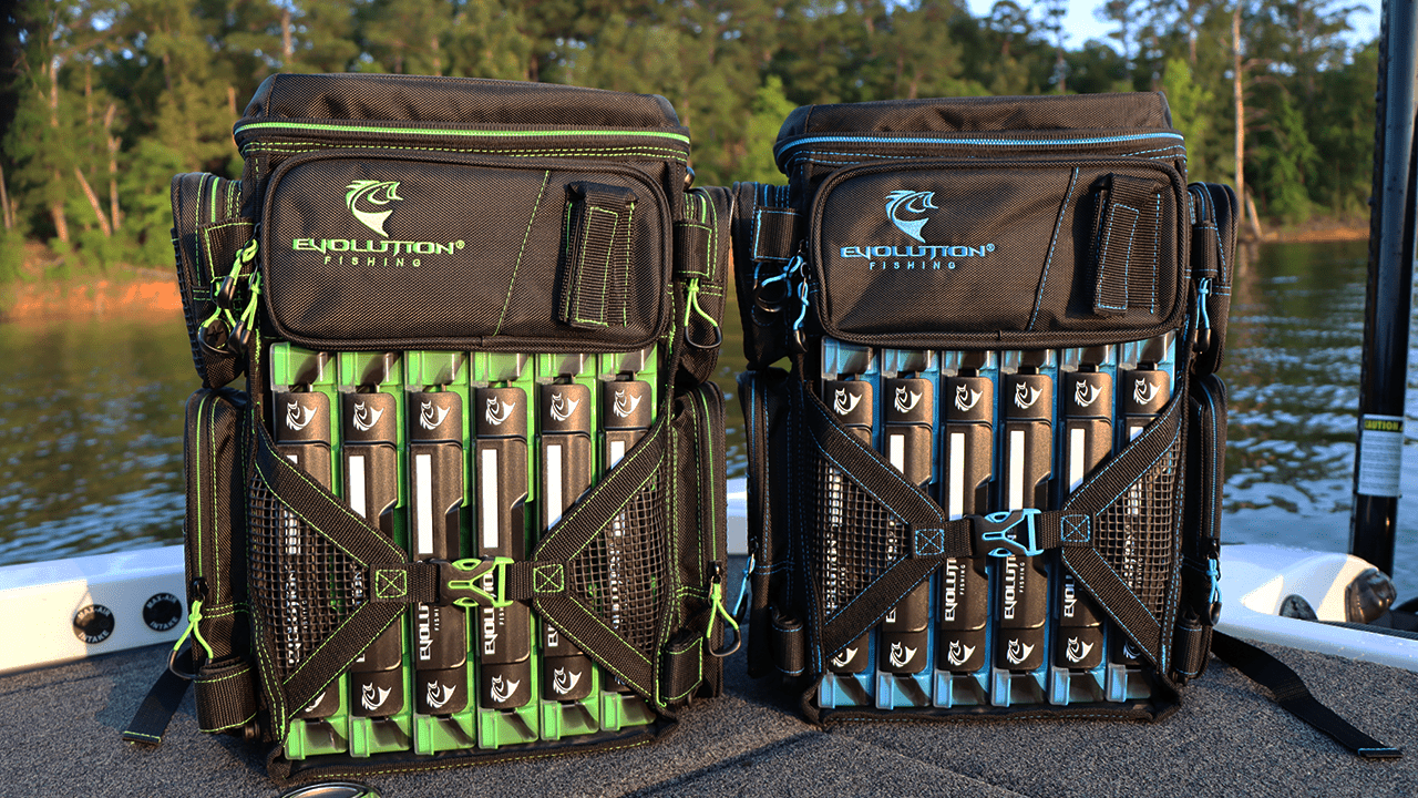 Evolution Outdoor Drift Series 3600 Tackle Backpack with Rod Holders & QuikLatch Trays - Angler's Pro Tackle & Outdoors