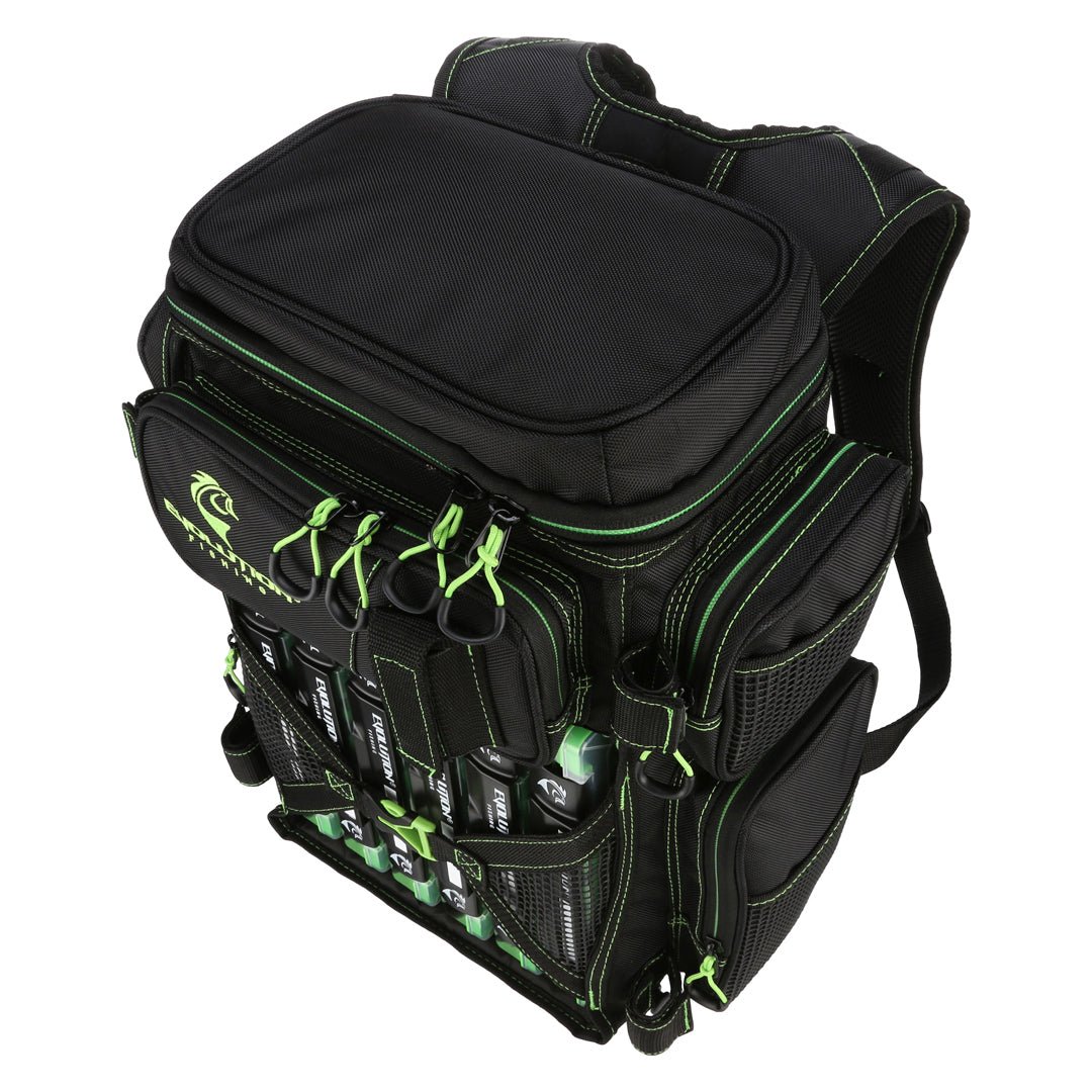 Evolution Outdoor Drift Series 3600 Tackle Backpack with Rod Holders & QuikLatch Trays - Angler's Pro Tackle & Outdoors