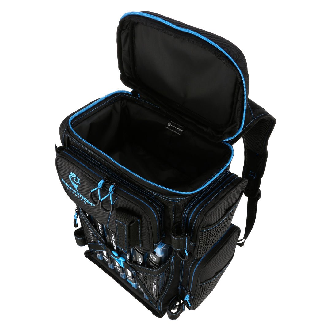 Evolution Outdoor Drift Series 3600 Tackle Backpack with Rod Holders & QuikLatch Trays - Angler's Pro Tackle & Outdoors