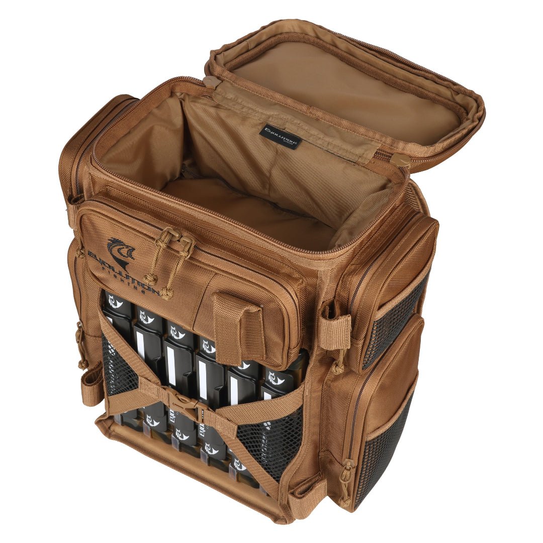 Evolution Drift Series Battle Pack 3600 Tackle Backpack Tiger