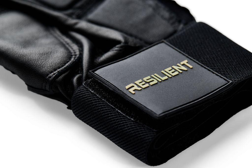 Resilient SFBL Excalibur Fastpitch Batting gloves - Black and Gold