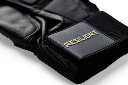 Resilient SFBL Excalibur Fastpitch Batting gloves - Black and Gold