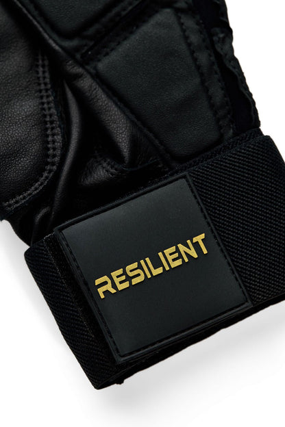 Resilient SFBL Excalibur Fastpitch Batting gloves - Black and Gold