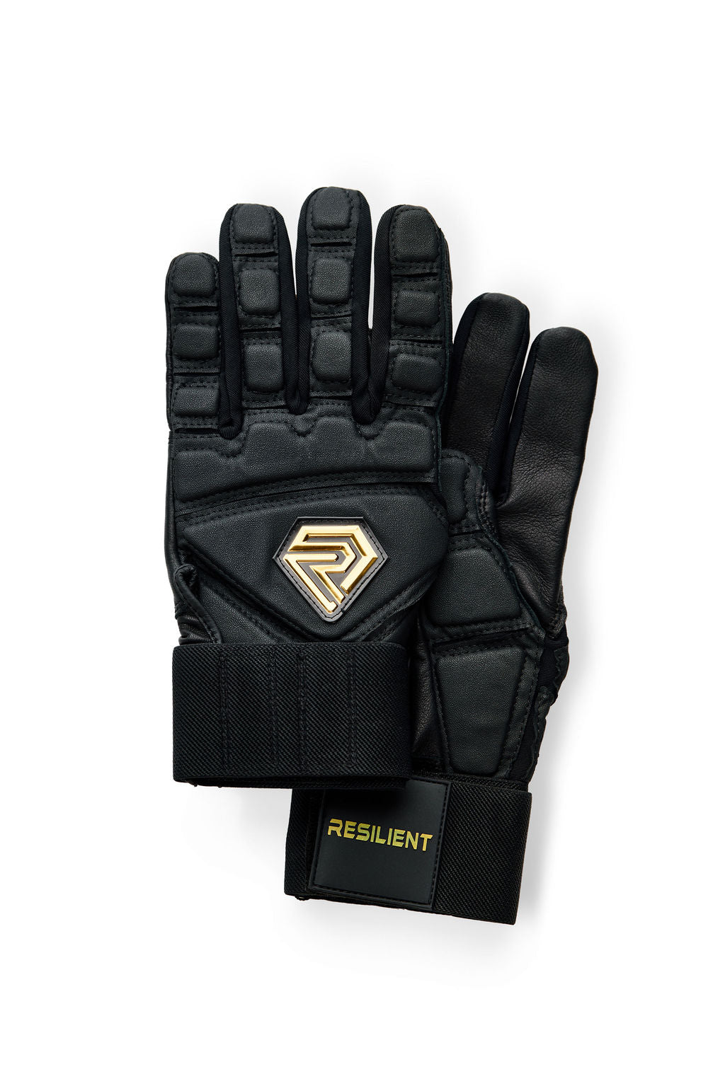 Resilient SFBL Excalibur Fastpitch Batting gloves - Black and Gold