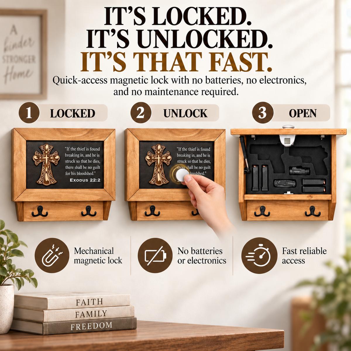 Bellewood Designs - Gun Cabinet Exodus 22:2
