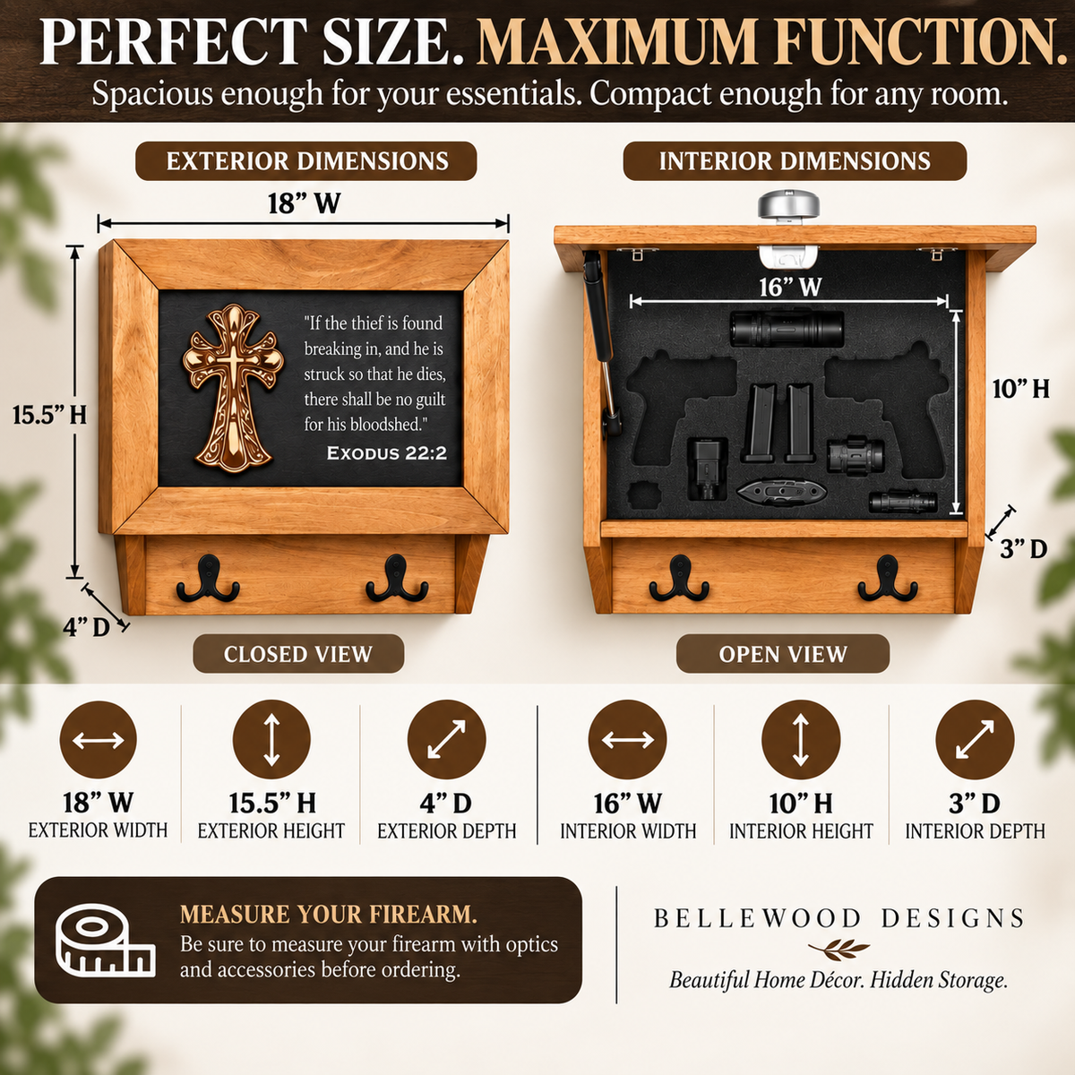 Bellewood Designs - Gun Cabinet Exodus 22:2