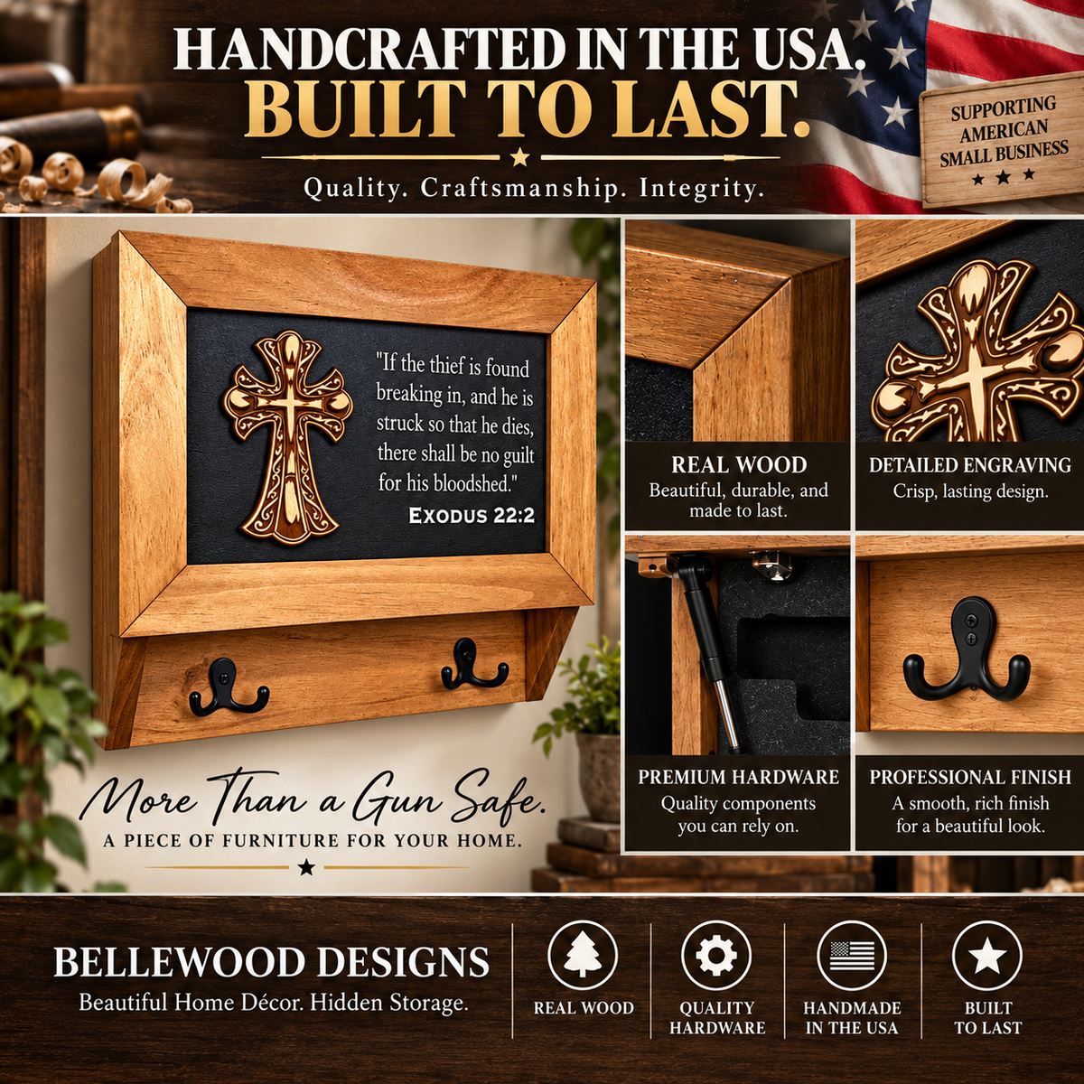 Bellewood Designs - Gun Cabinet Exodus 22:2