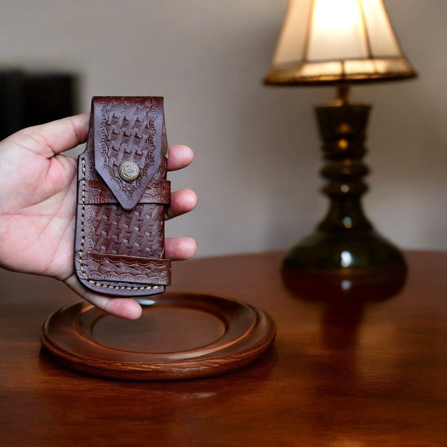 Exotic Wood Damascus Pocket Knife – Handmade & Sharp - Angler's Pro Tackle & Outdoors