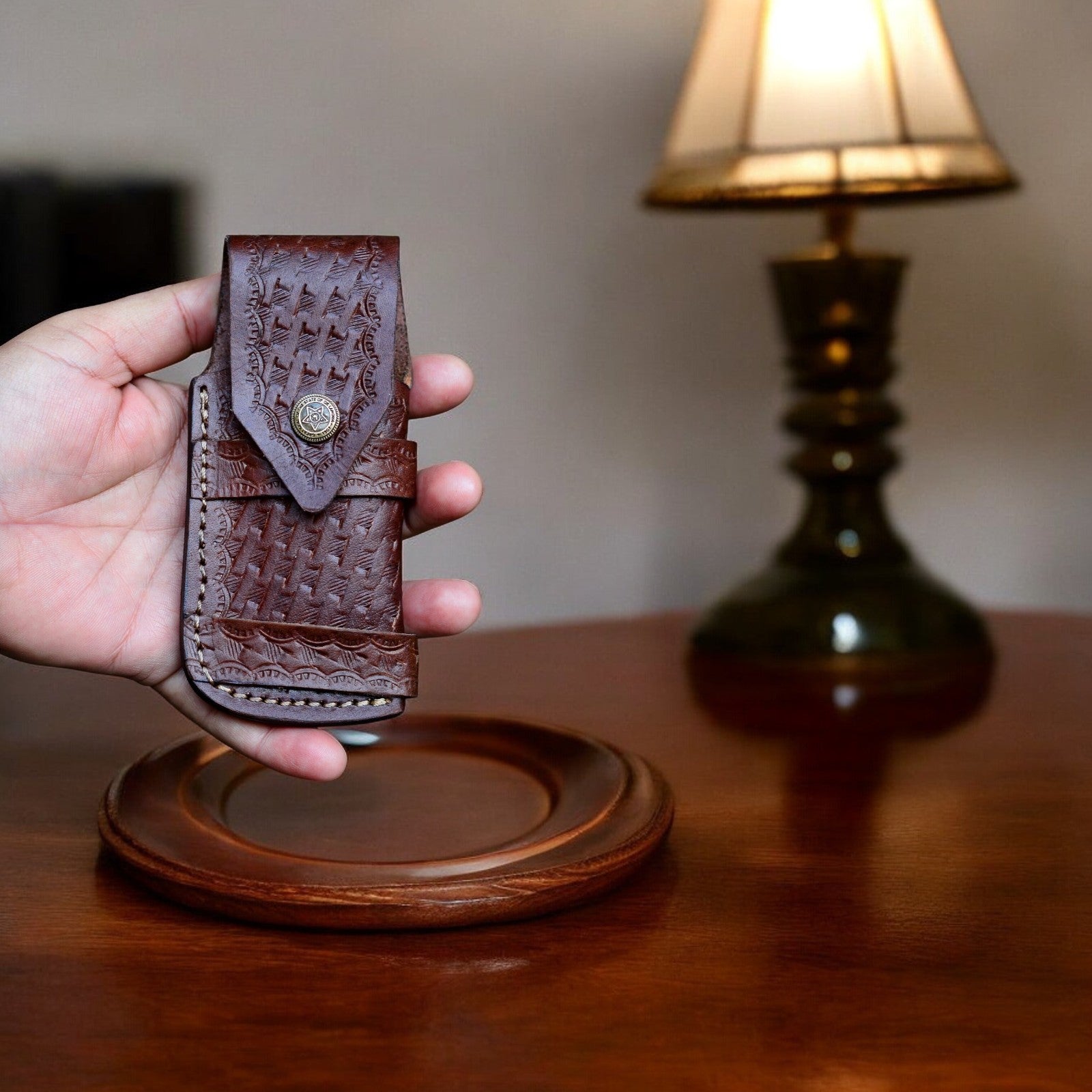 Exotic Wood Damascus Pocket Knife – Handmade & Sharp - Angler's Pro Tackle & Outdoors