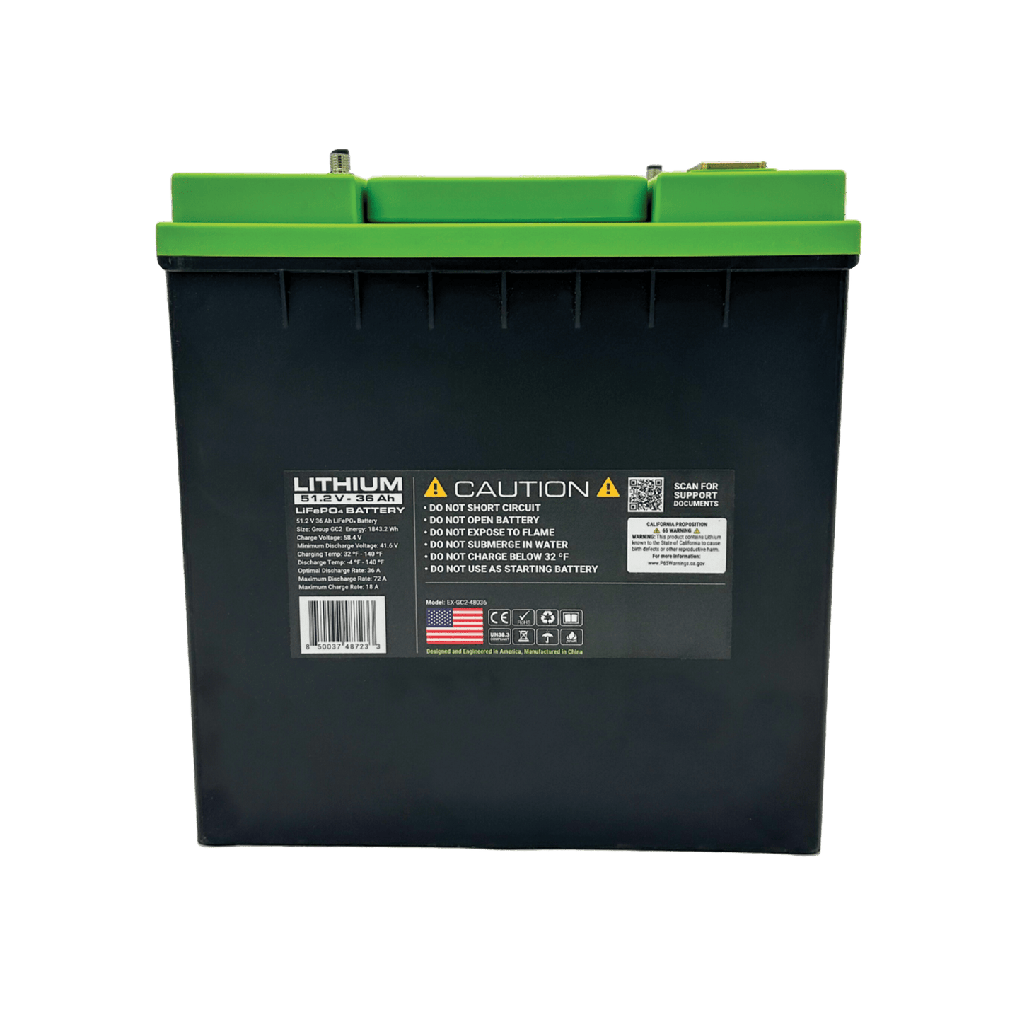 Expion360 48V 36Ah LiFePO4 Lithium Battery – GC2, Bluetooth | Expion360 - Angler's Pro Tackle & Outdoors
