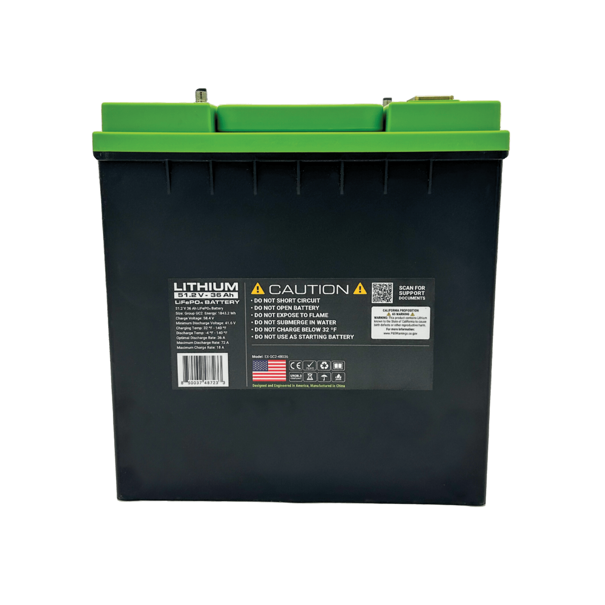 Expion360 48V 36Ah LiFePO4 Lithium Battery – GC2, Bluetooth | Expion360 - Angler's Pro Tackle & Outdoors