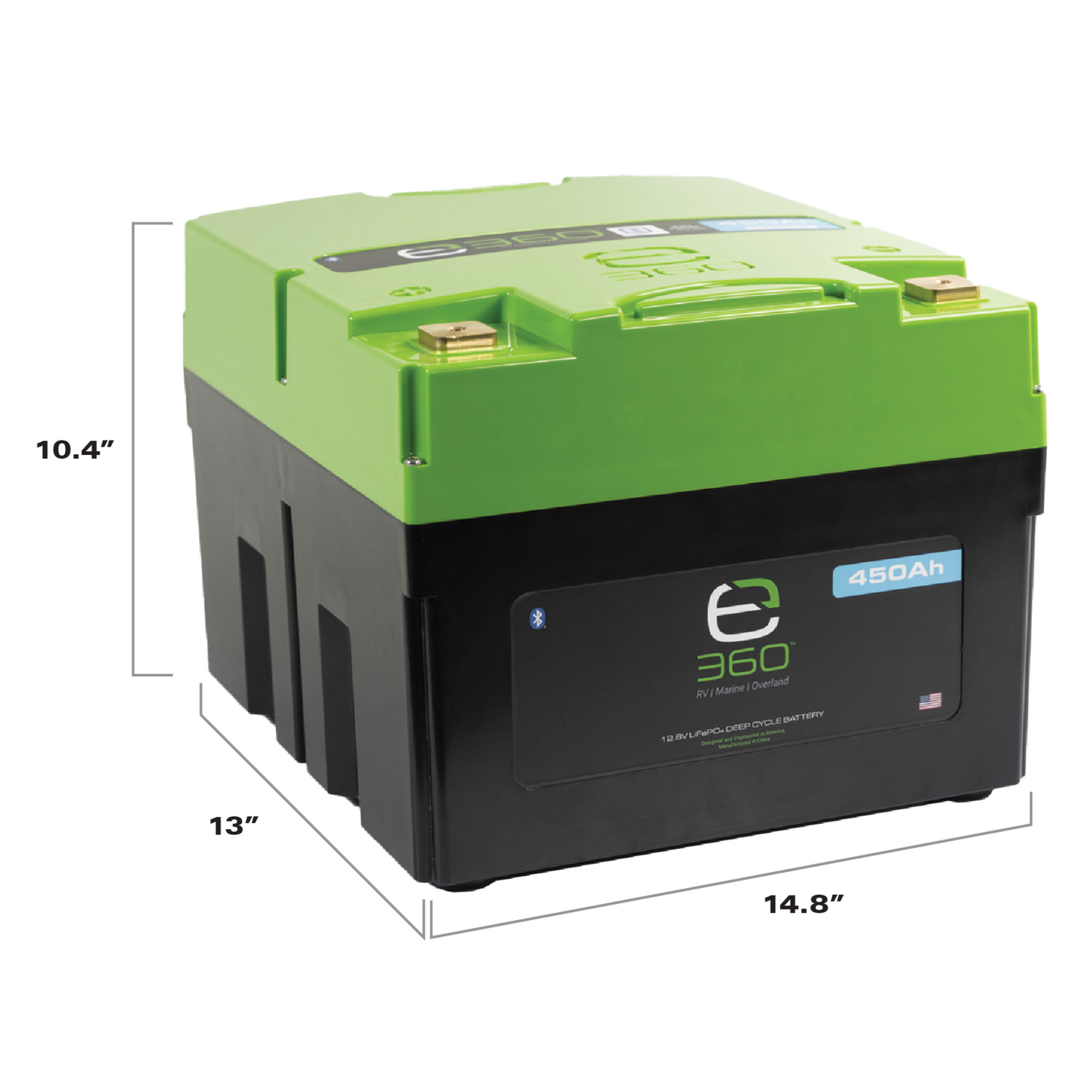 Expion360 12V 450Ah LiFePO4 Lithium Battery – EX1, Bluetooth | Expion360