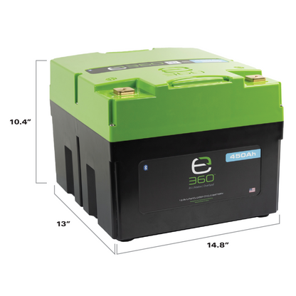 Expion360 12V 450Ah LiFePO4 Lithium Battery – EX1, Bluetooth | Expion360