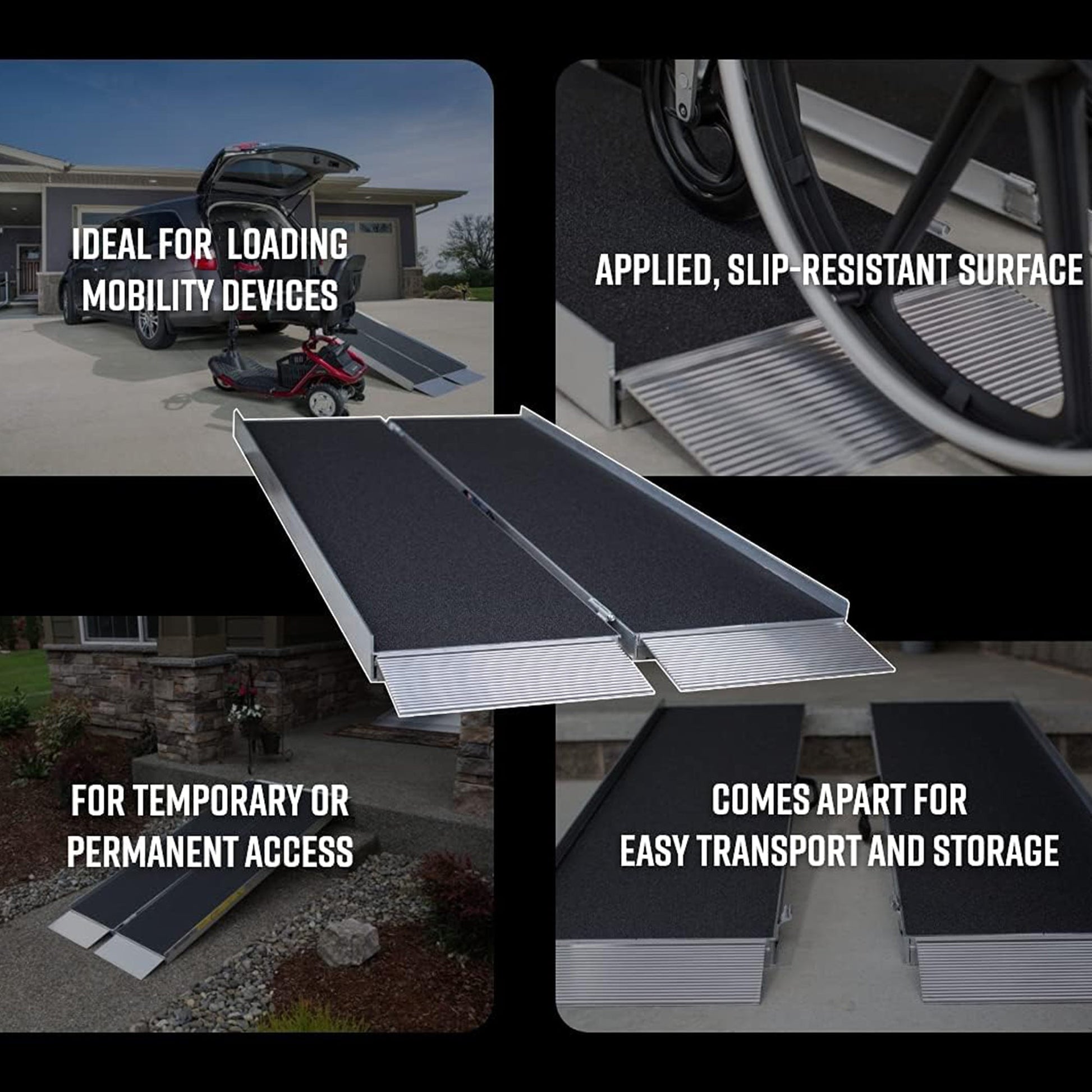 EZ - Access 5 Foot Suitcase Singlefold Portable Ramp w/Surface That Resists Slips - Angler's Pro Tackle & Outdoors