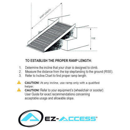 EZ - ACCESS GATEWAY 3G 8 Foot Solid Surface Aluminum Portable Wheelchair Ramp - Angler's Pro Tackle & Outdoors