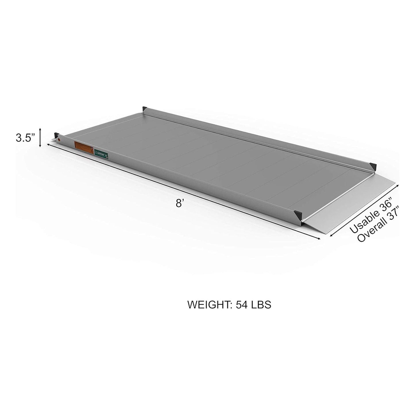 EZ - ACCESS GATEWAY 3G 8 Foot Solid Surface Aluminum Portable Wheelchair Ramp - Angler's Pro Tackle & Outdoors