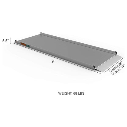 EZ - ACCESS GATEWAY 3G 9 Foot Solid Surface Aluminum Portable Wheelchair Ramp - Angler's Pro Tackle & Outdoors