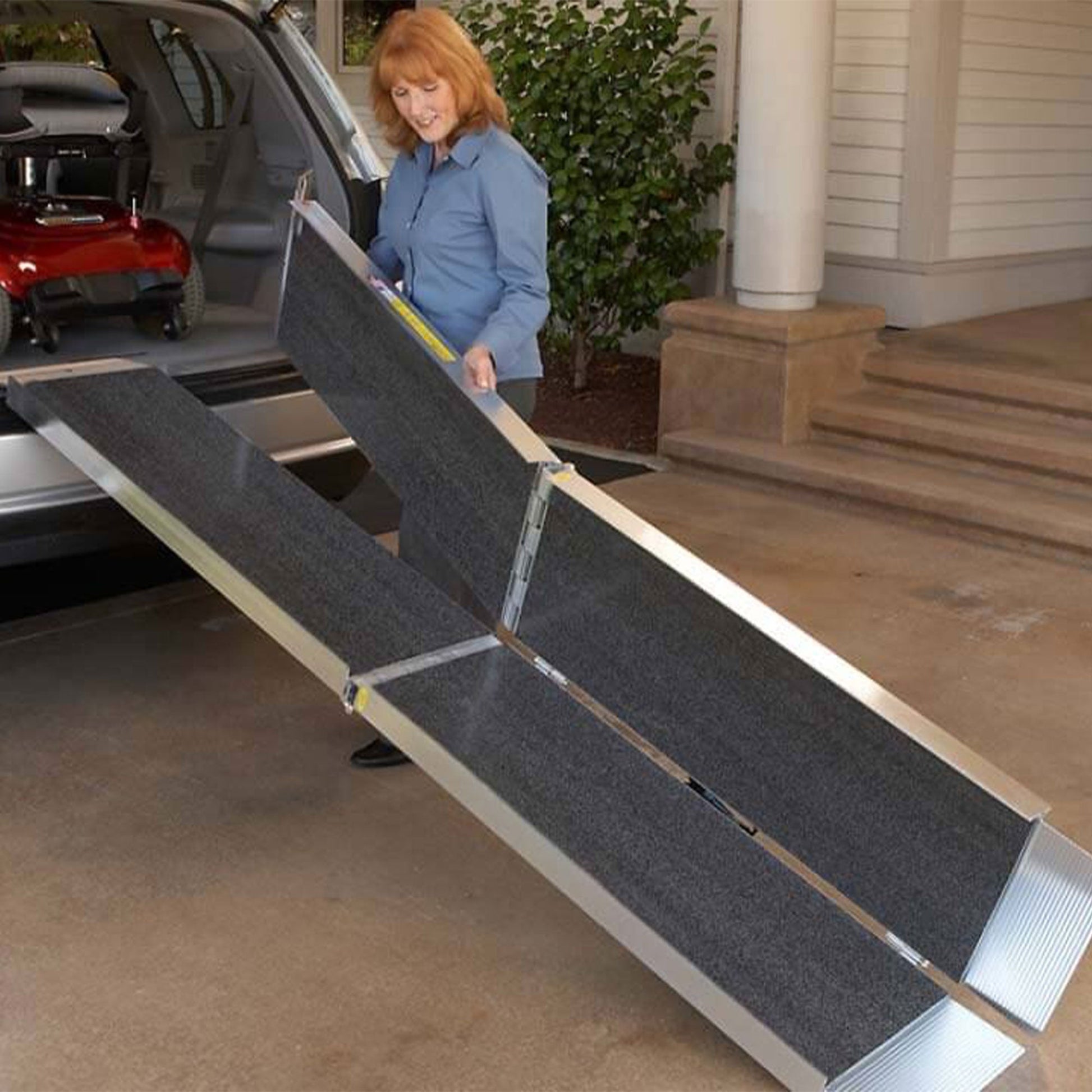 EZ - ACCESS SUITCASE 10 Foot Portable Trifold Folding Aluminum Wheelchair Ramp - Angler's Pro Tackle & Outdoors