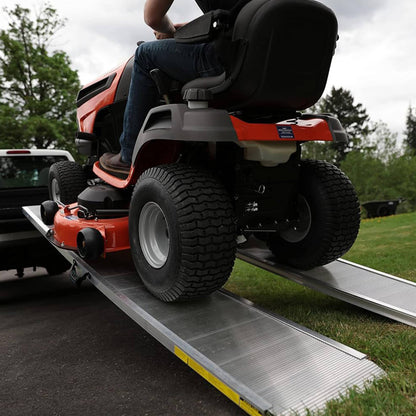 EZ - ACCESS TRAVERSE 2 Foot Singlefold Edgeless Portable Loading Ramp, Silver - Angler's Pro Tackle & Outdoors