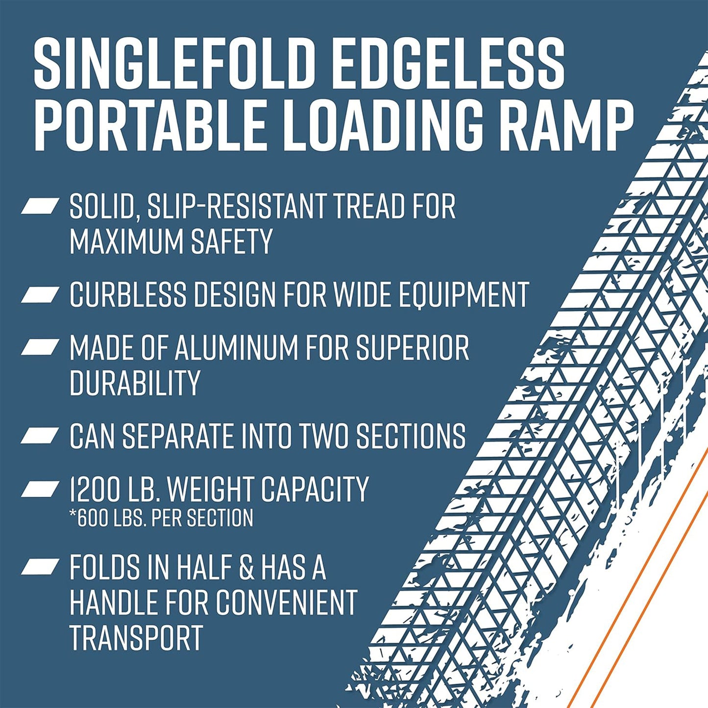 EZ - ACCESS TRAVERSE 6 Foot Aluminum Singlefold Portable Loading Ramp, Silver - Angler's Pro Tackle & Outdoors