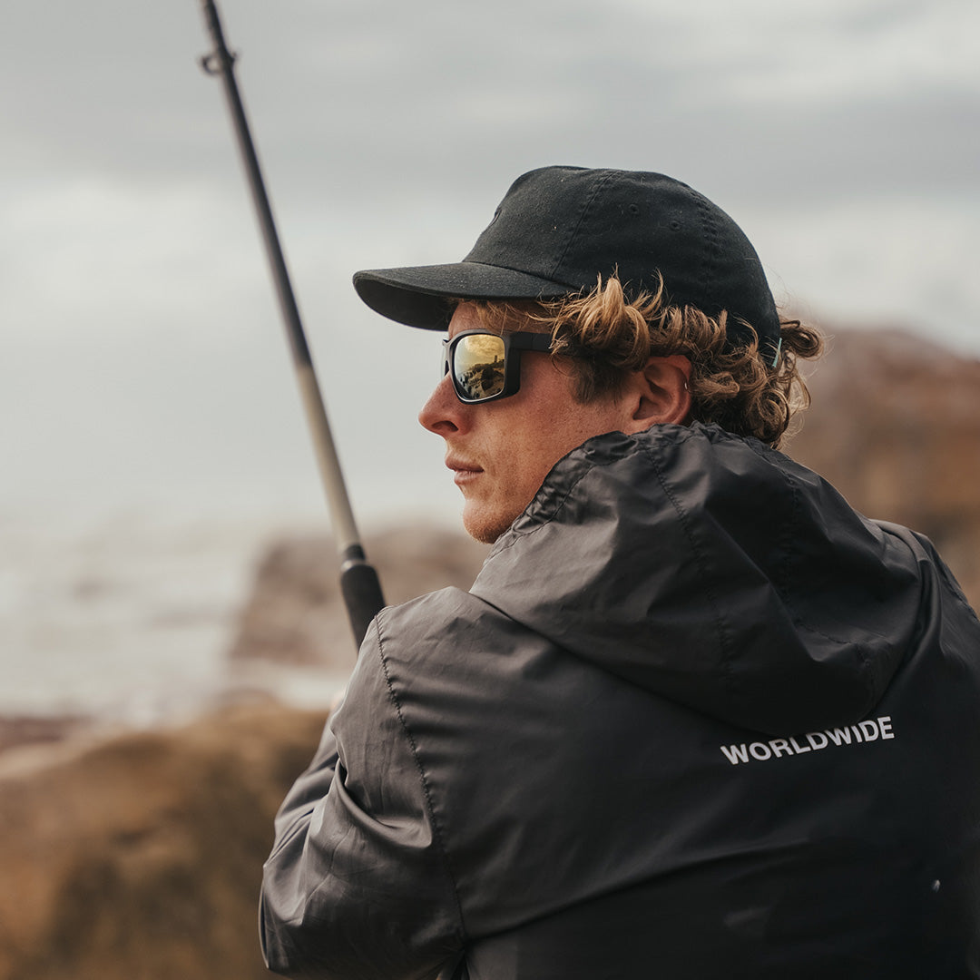 Detour Sunglasses Breach - Matte Black - 24K Gold Polarized ANSI Z87+