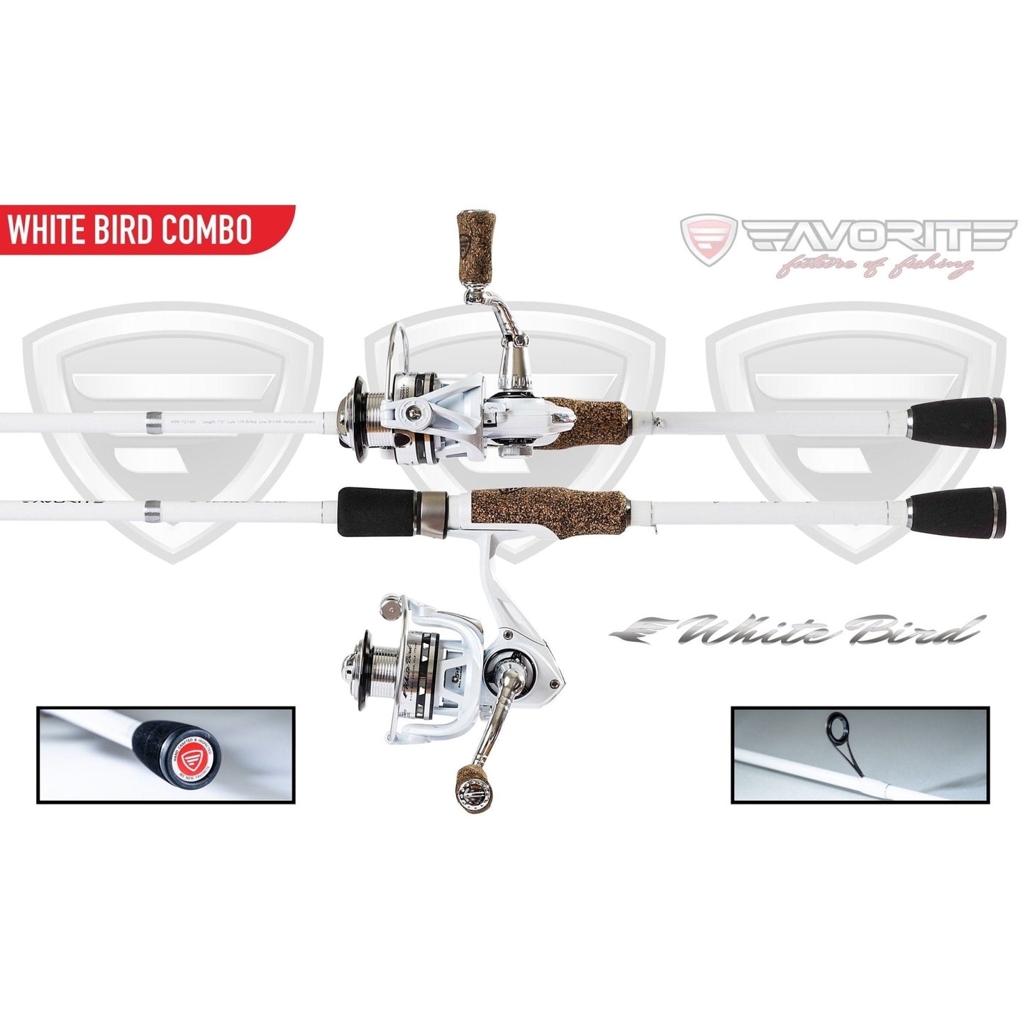 Favorite White Bird Spinning Combo (Old Model) - Angler's Pro Tackle & Outdoors