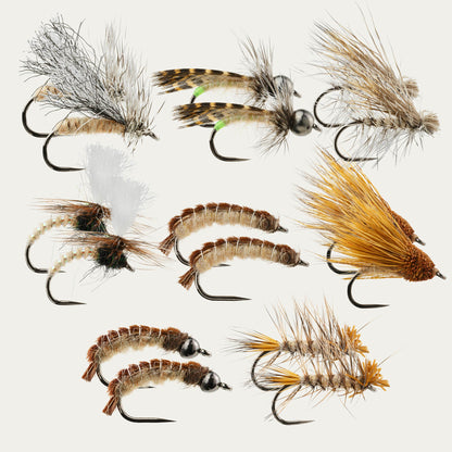 Postfly Cinnamon Caddis BugCycle Fly Assortment - 16pk, Barbless, Ahrex