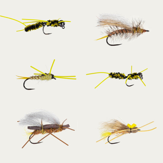 Postfly Golden Stonefly BugCycle Fly Assortment - 6pk, Barbless, Ahrex