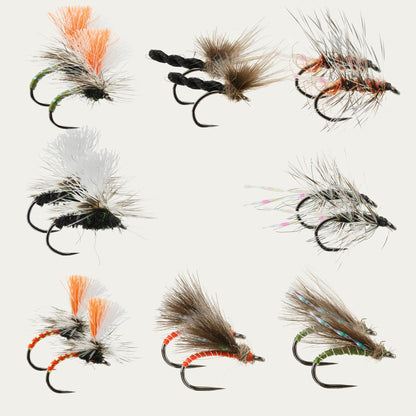 Postfly Midge Dry Fly BugCycle Fly Assortment - 16pk, Barbless, Ahrex