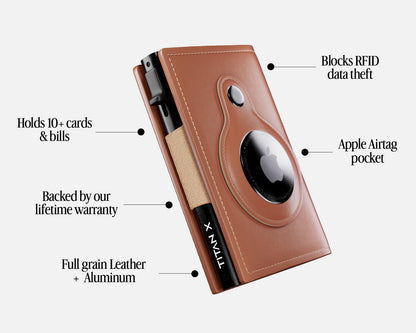 TITAN X Airtag Trifold Edition