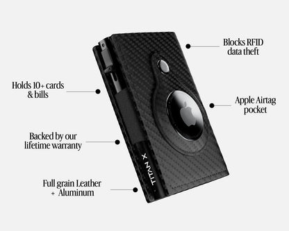 TITAN X Airtag Trifold Edition