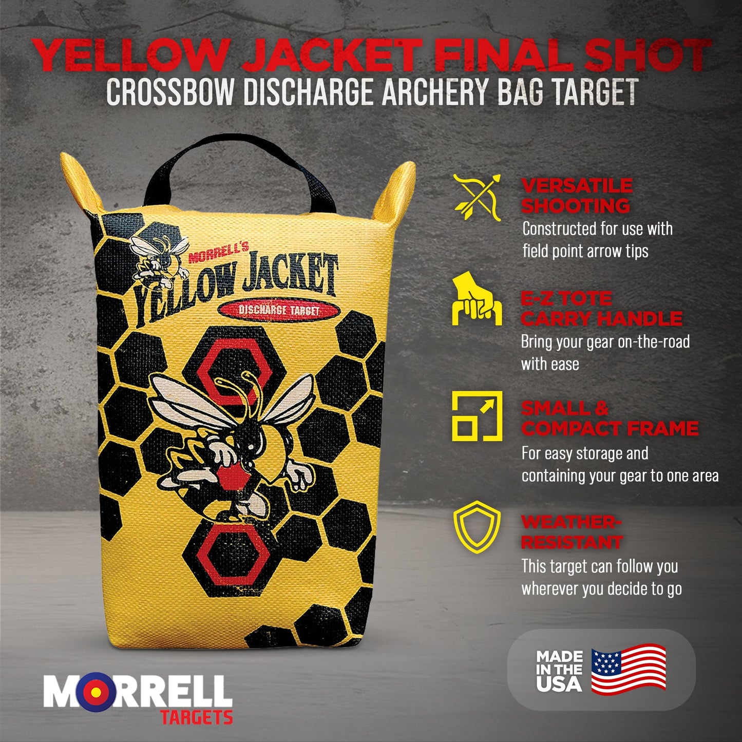 Morrell Yellow Jacket Final Shot Archery Bag Target (4 Pack)