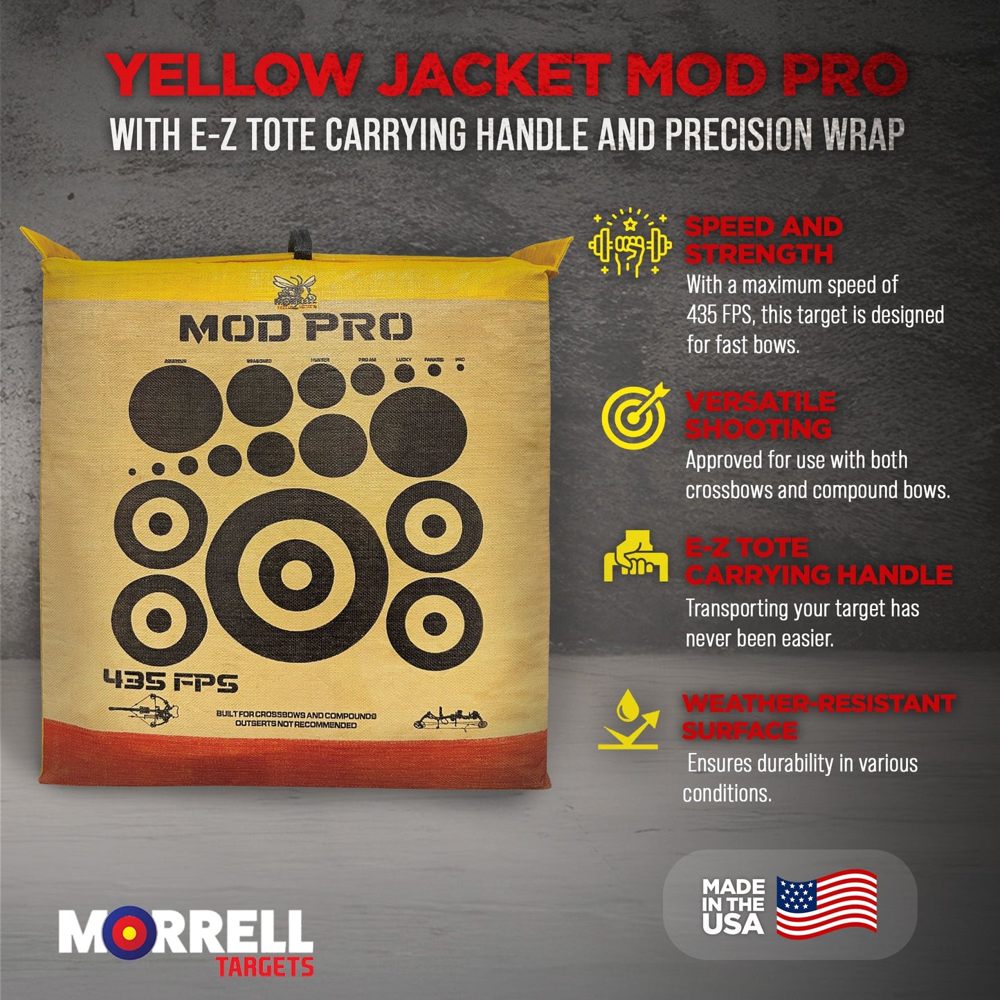 Morrell Yellow Jacket MOD Pro with E-Z Tote Carrying Handle and Precision Wrap
