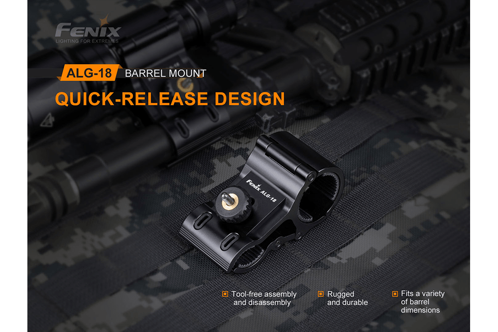 Fenix ALG - 18 Flashlight Barrel Mount - Angler's Pro Tackle & Outdoors