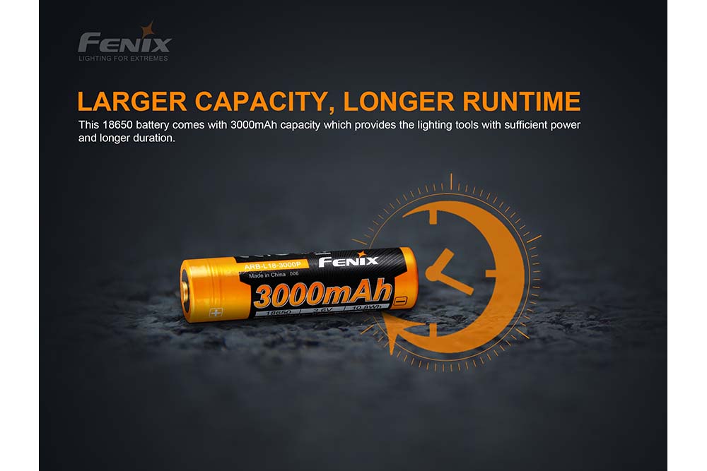 Fenix ARB - L18 - 3000P Rechargeable Li - ion Battery - Angler's Pro Tackle & Outdoors