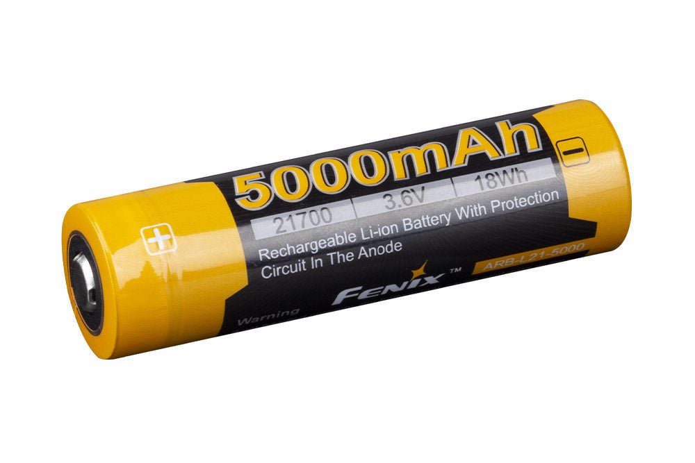 Fenix ARB - L21 - 5000 V2 Rechargeable 21700 Rechargeable Battery - Angler's Pro Tackle & Outdoors