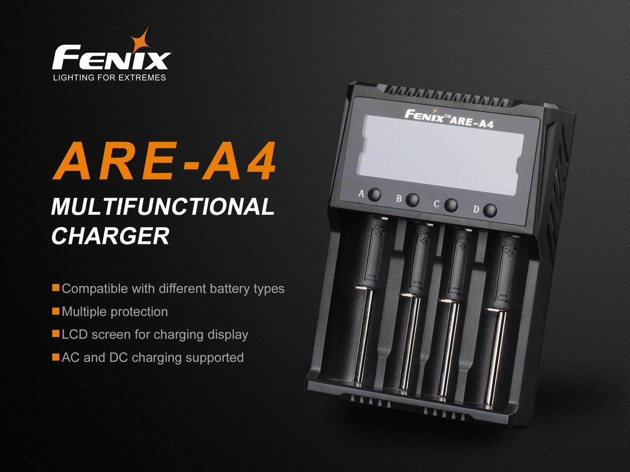 Fenix ARE - A4 Multifunctional Battery Charger - Angler's Pro Tackle & Outdoors