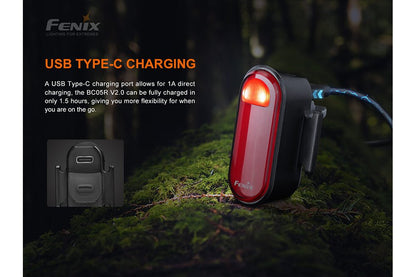 Fenix BC05R V2.0 Rechargeable Bicycle Tail Light - Angler's Pro Tackle & Outdoors