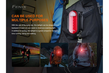 Fenix BC05R V2.0 Rechargeable Bicycle Tail Light - Angler's Pro Tackle & Outdoors