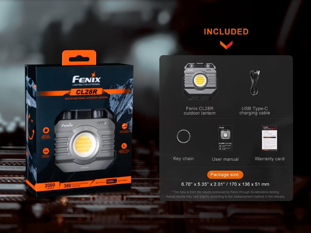 Fenix CL28R Multifunctional Outdoor LED Lantern - Angler's Pro Tackle & Outdoors